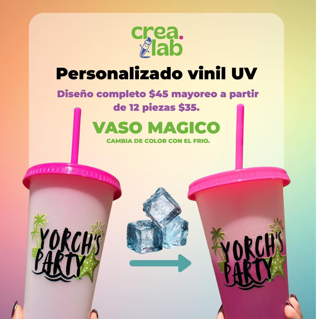 Vasos mágicos personalizados! 3
