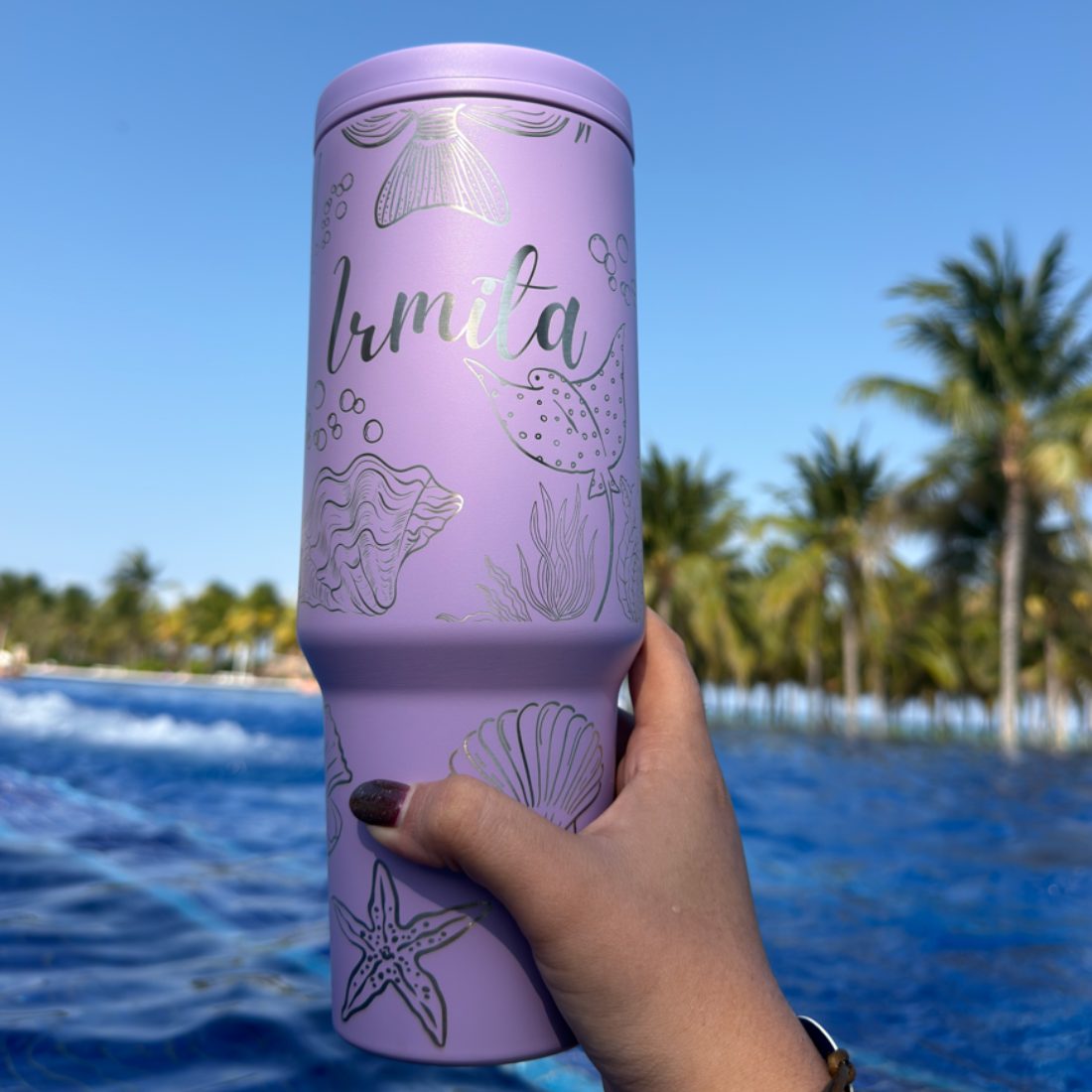 Termo 40 oz. con asa y grabado laser 4