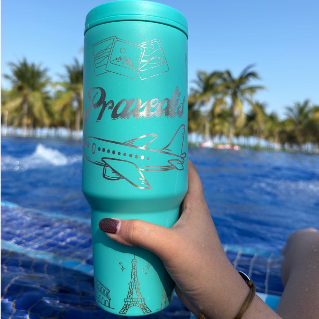 Termo 40 oz. con asa y grabado laser 3