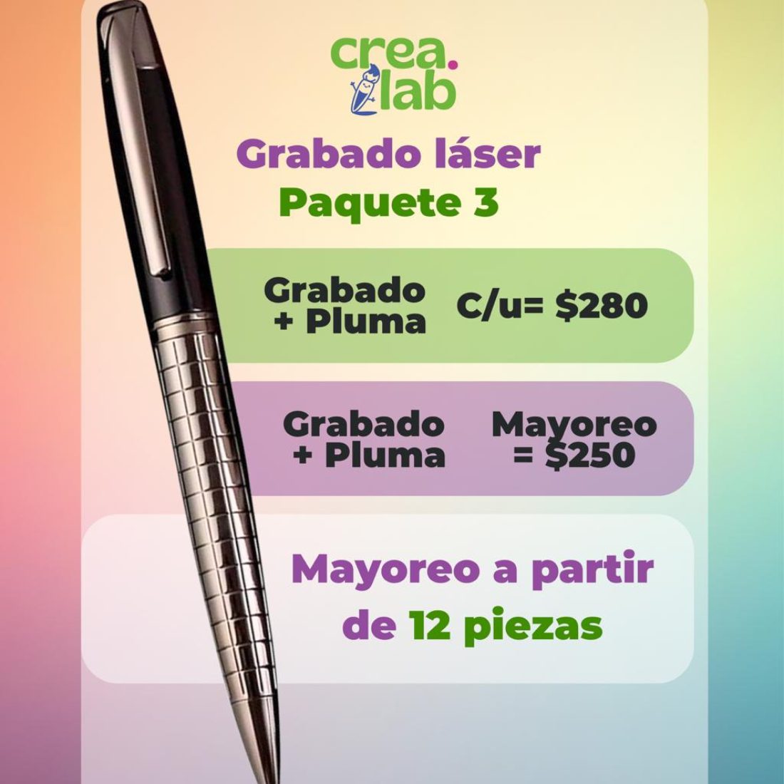 Boligrafo grabado