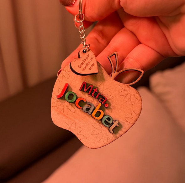 Llavero texto en 3D