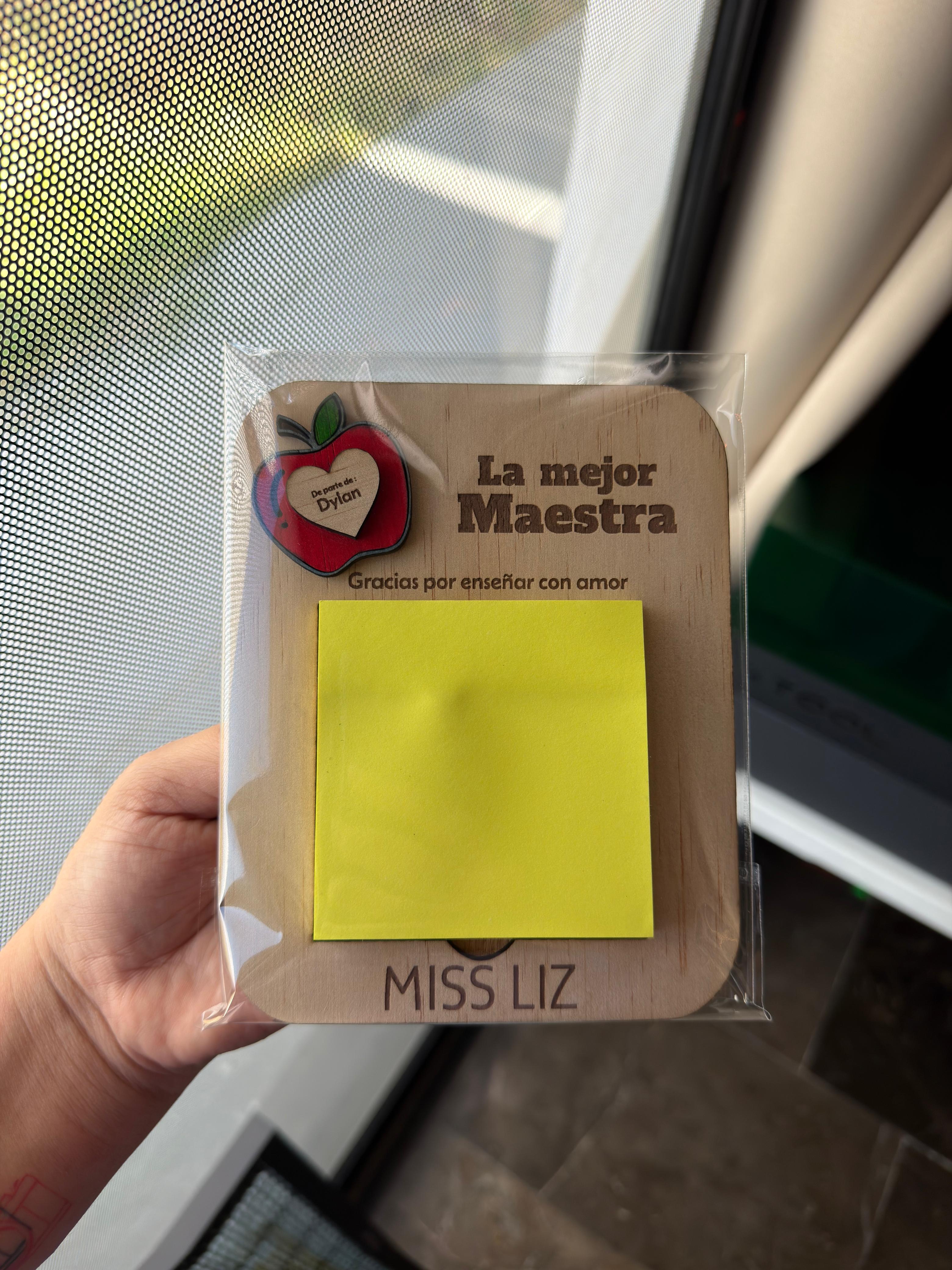 Porta post-it variante Amarillo