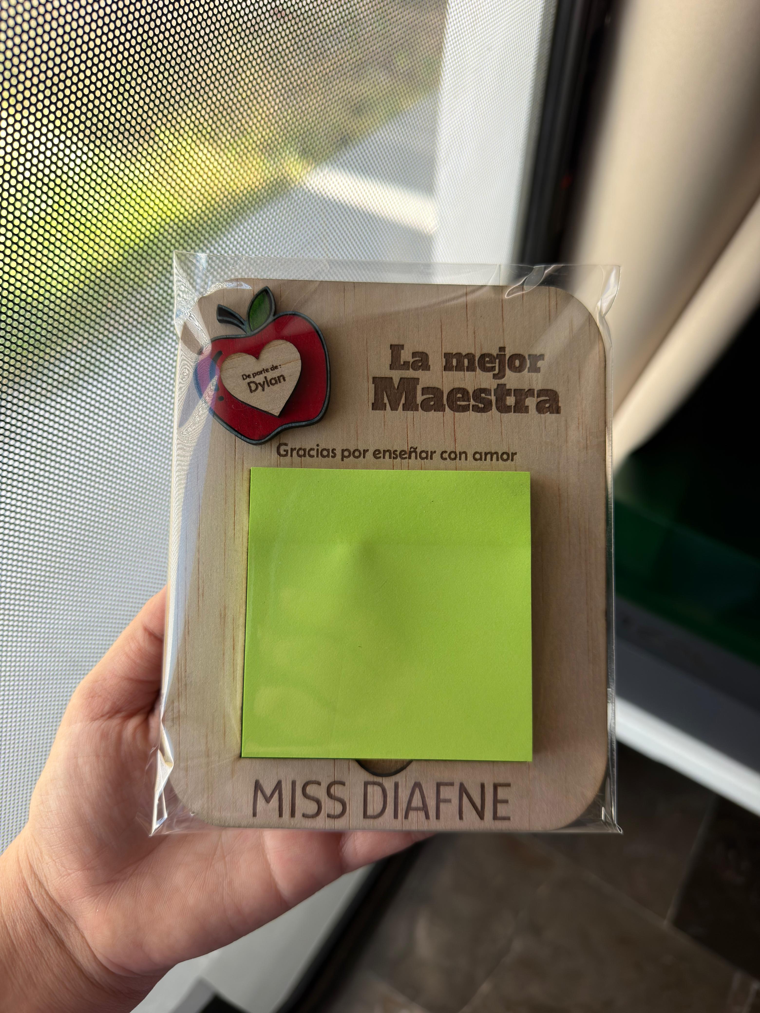 Porta post-it variante Verde