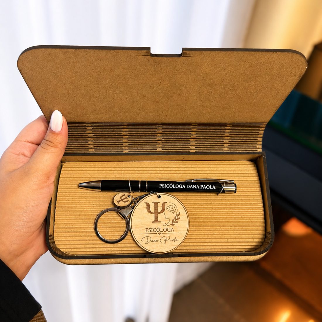 Kit Regalo Personalizado (Llavero + Bolígrafo)